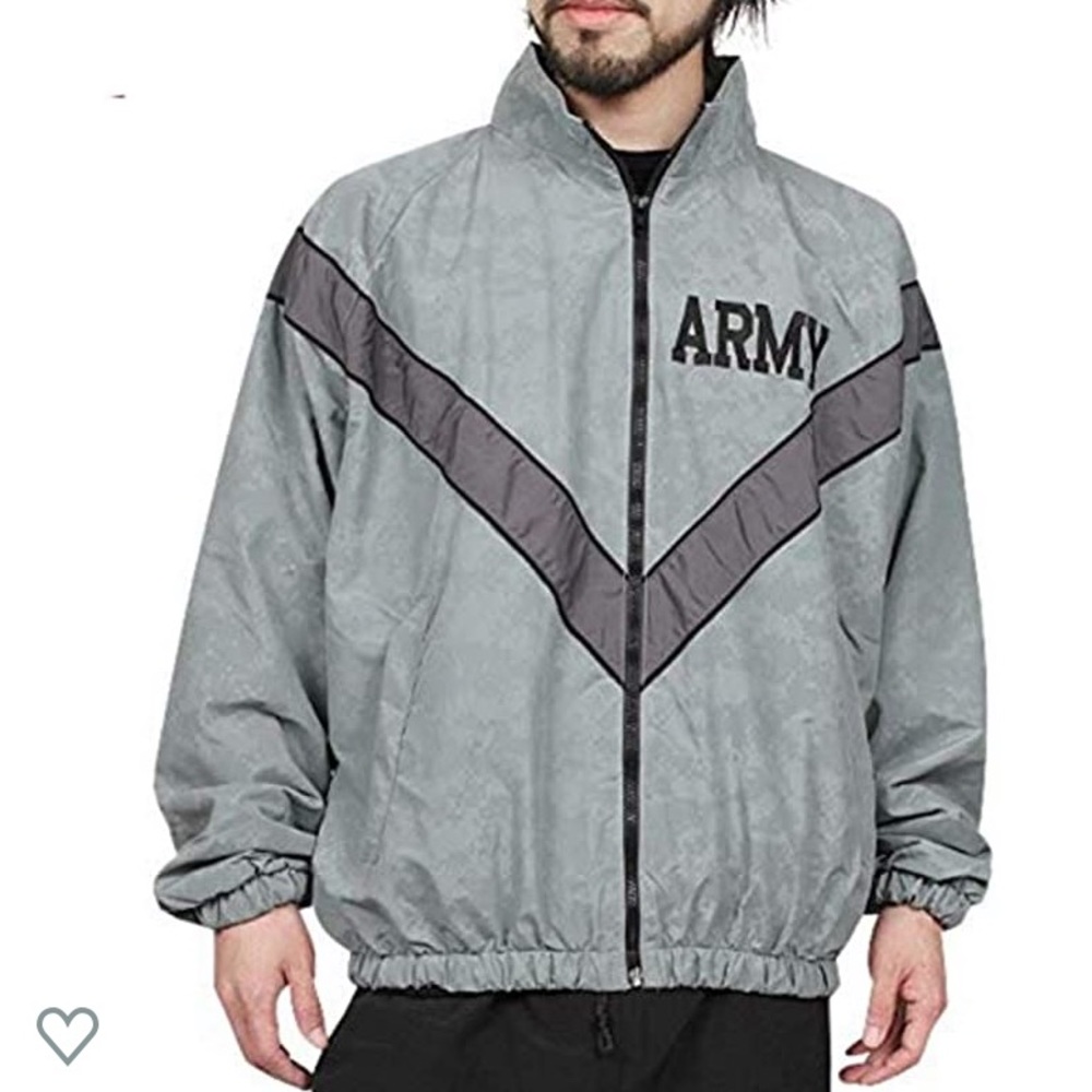 US Army Military PT IPFU Reflective Top Jacket S/R